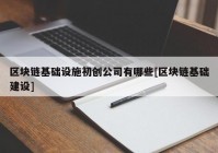 区块链基础设施初创公司有哪些[区块链基础建设]